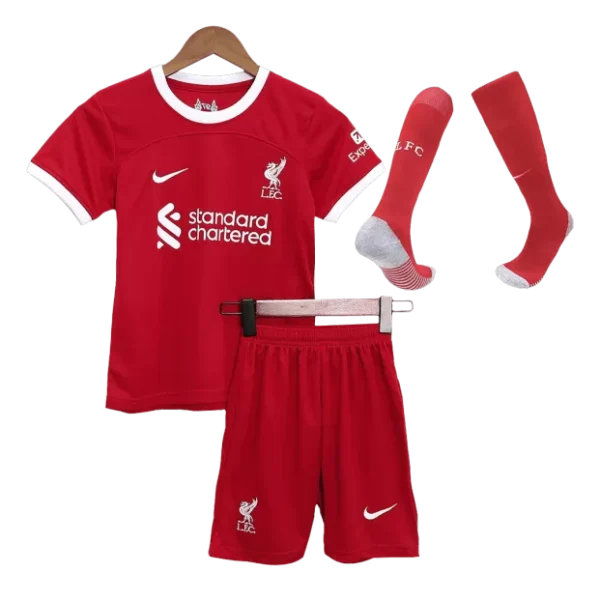 Liverpool Home Kids Jerseys Full Kit 2023/24