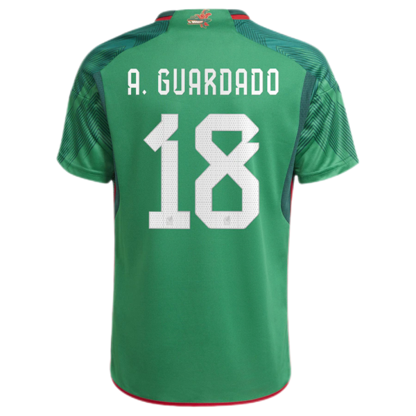 A Guardado 18 Mexico Home Jersey World Cup 2022