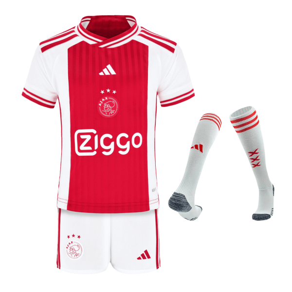 Ajax Home Kids Soccer Jerseys Full Kit 2023 24 13