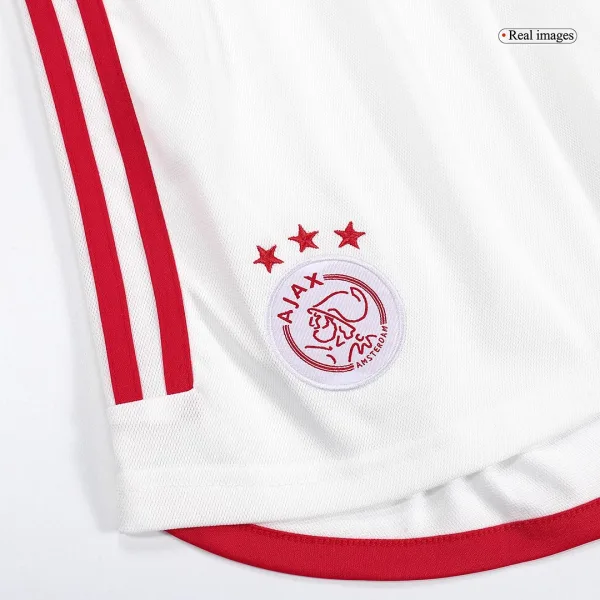 Ajax Home Soccer Shorts 2023 24 7