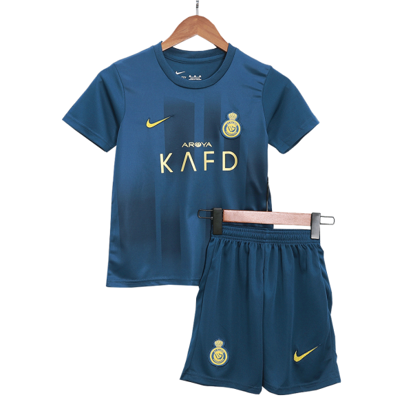 Al Nassr Away Kids Soccer Jerseys Kit 2023 24