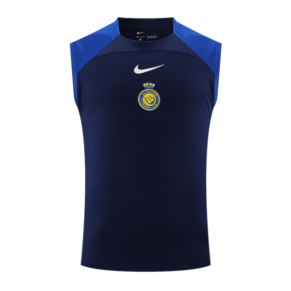 Al Nassr Pre Match Sleeveless Top 2023 24 Blue Black