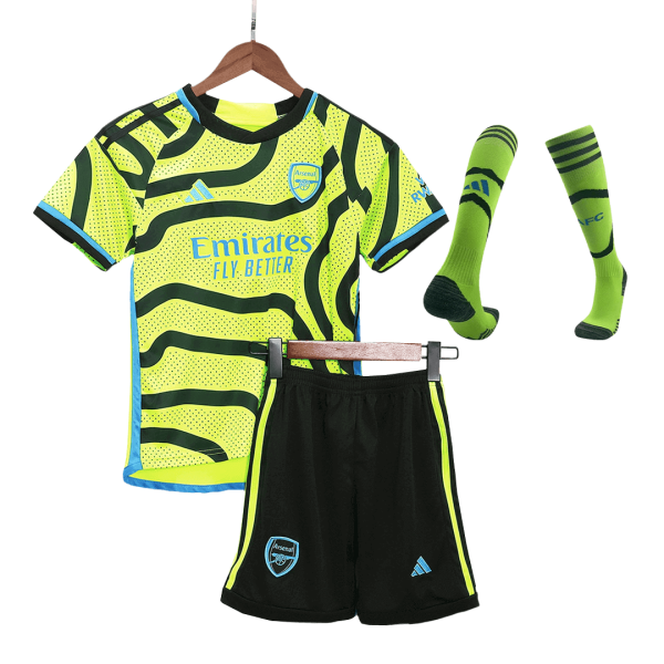 Arsenal Away Kids Soccer Jerseys Full Kit 2023 24