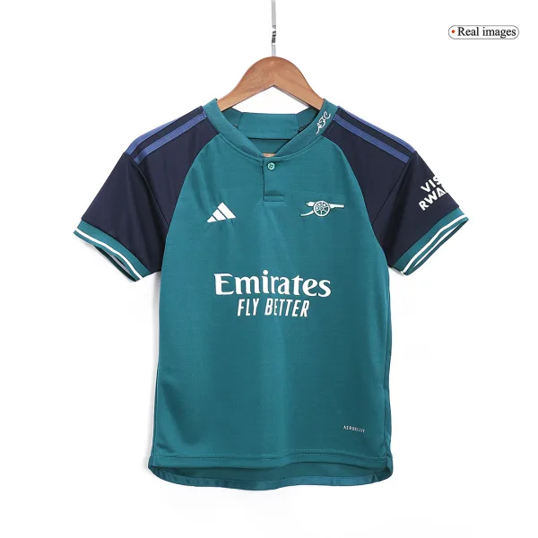 Arsenal Third Away Kids Soccer Jerseys Kit 2023 24 2