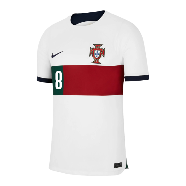 B Fernandes 8 Portugal Away Jersey World Cup 2022 1