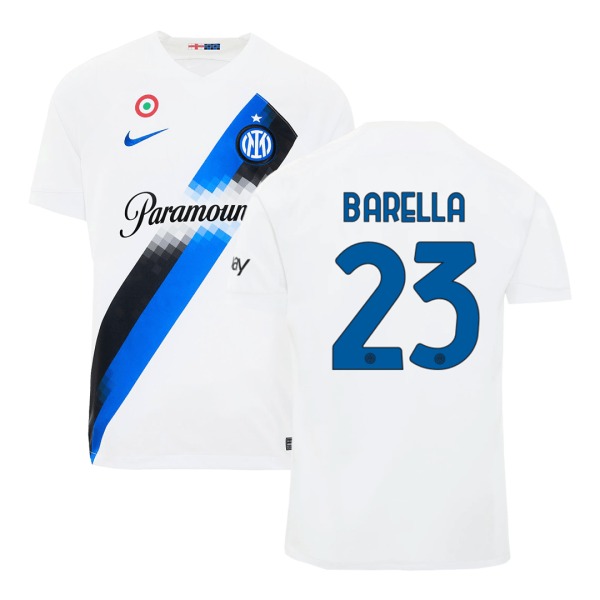 Barella 23 Inter Milan Away Soccer Jersey 2023 24