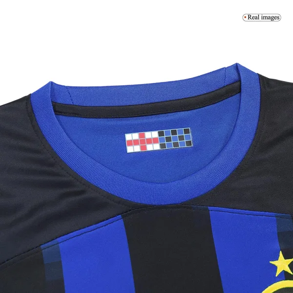 Bastoni 95 Inter Milan Home Soccer Jersey 2023 24 5