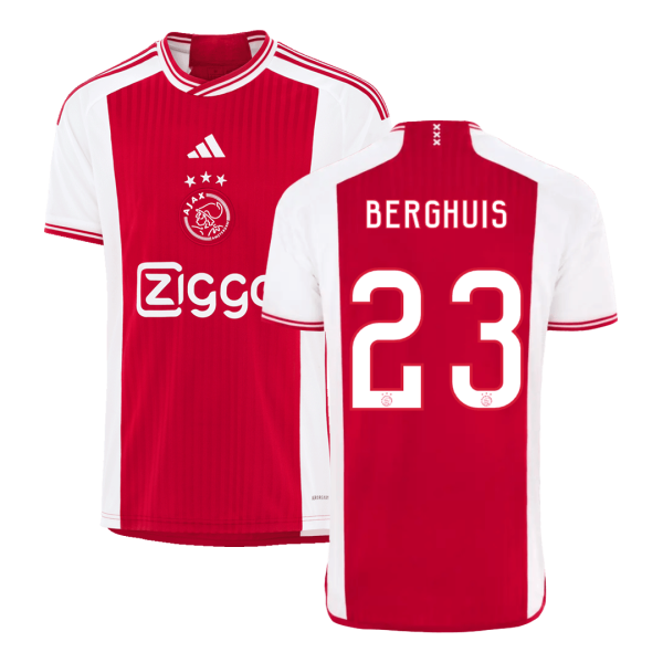 Berghuis 23 Ajax Home Soccer Jersey 2023 24