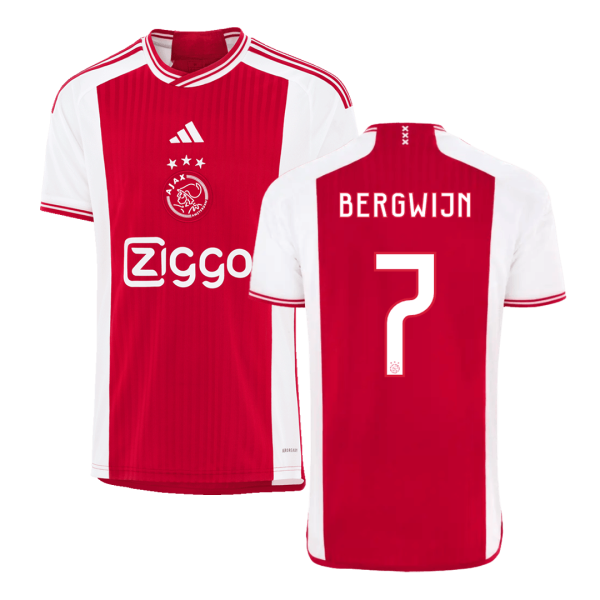 Bergwijn 7 Ajax Home Soccer Jersey 2023 24