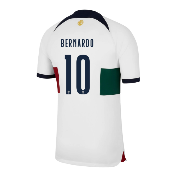 Bernardo 10 Portugal Away Jersey World Cup 2022