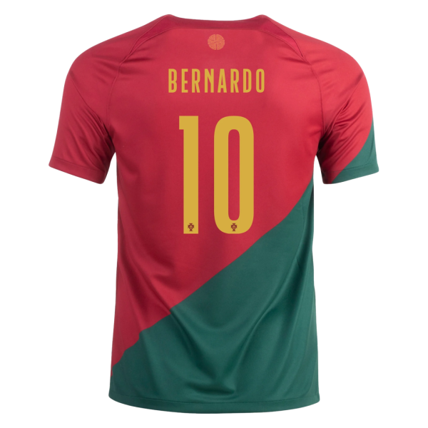 Bernardo 10 Portugal Home Jersey World Cup 2022