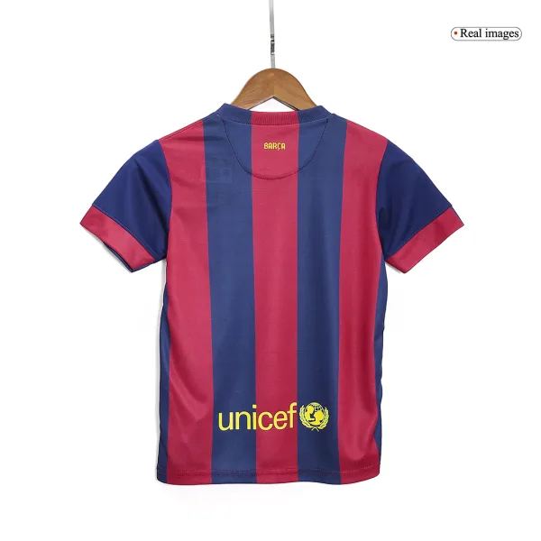 Barcelona Home Kids Soccer Jerseys Kit 2014 15 2