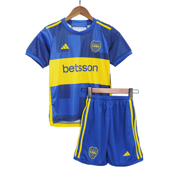 Boca Juniors Home Kids Soccer Jerseys Kit 2023 24