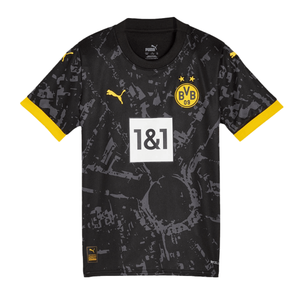 Borussia Dortmund Away Kids Soccer Jerseys Kit 2023 24 2