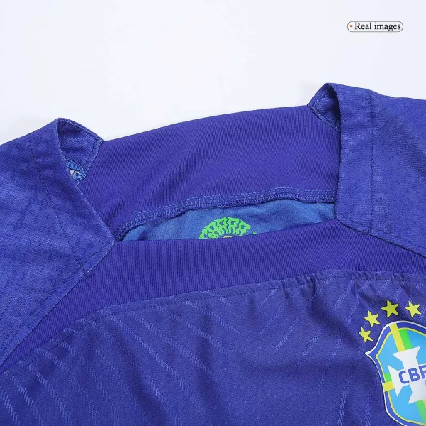 Brazil Away Authentic Soccer Jersey 2022 7