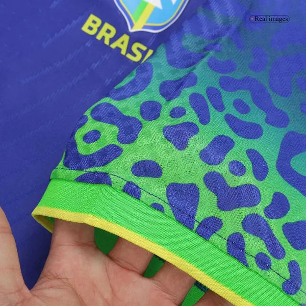 Brazil Away Authentic Soccer Jersey 2022 8