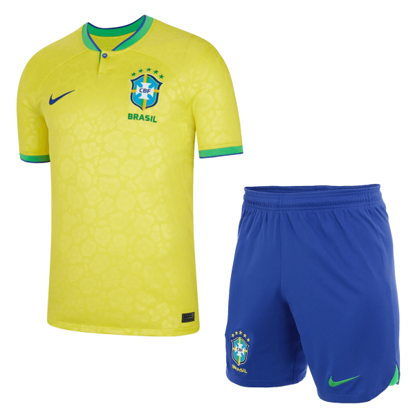 Brazil Home World Cup Jerseys Kit 2022