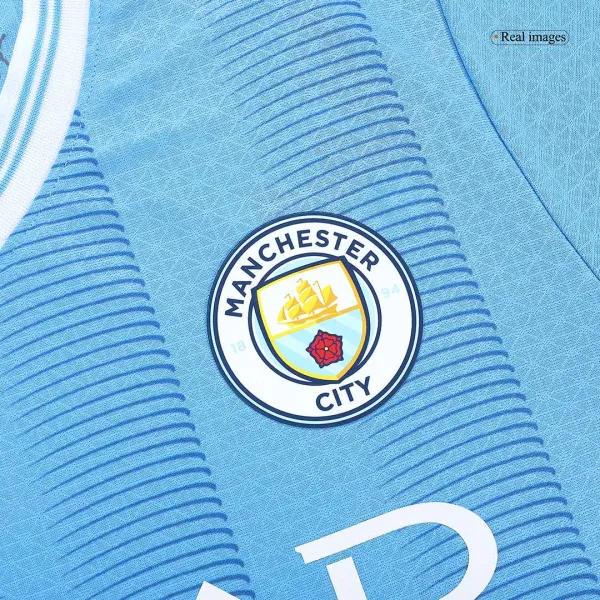 Champions 23 Manchester City Home Authentic Jersey 2023 24 6