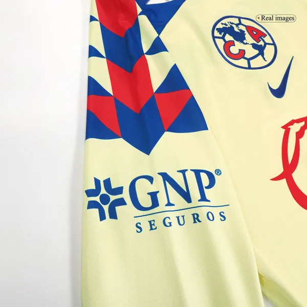 Club America Home Long Sleeve Soccer Jersey 2023 24 4