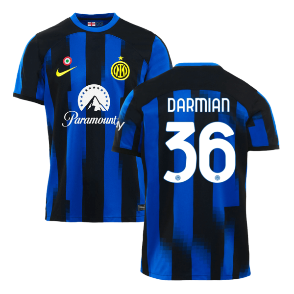 Darmian 36 Inter Milan Home Soccer Jersey 2023 24