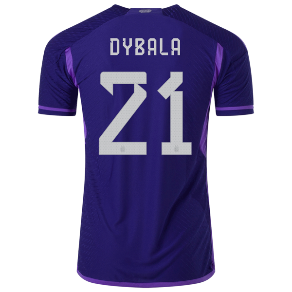 Dybala 21 Argentina Away Authentic Jersey World Cup 2022