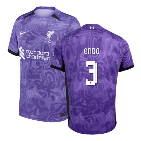 Endo 3 Liverpool Third Away Soccer Jersey 2023 24 Ucl