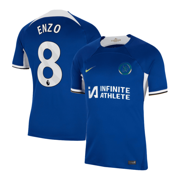 Enzo 8 Chelsea Home Soccer Jersey 2023 24