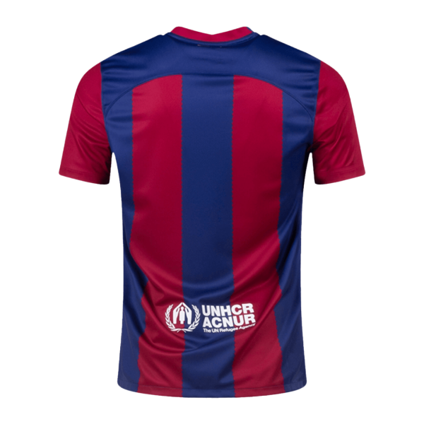 F De Jong 21 Barcelona Home Soccer Jersey 2023 24 2