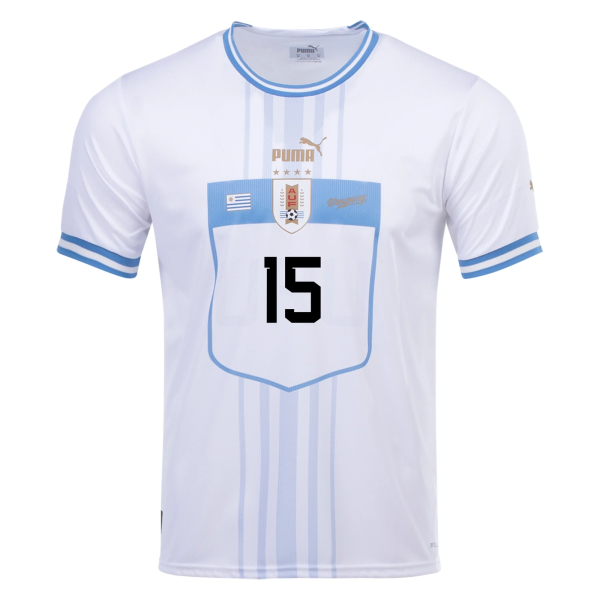 F Valverde 15 Uruguay Away Jersey World Cup 2022 1