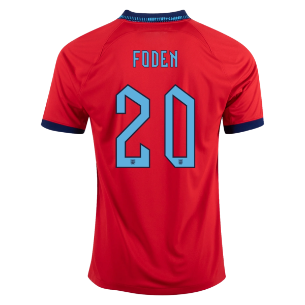 Foden 20 England Away Jersey World Cup 2022