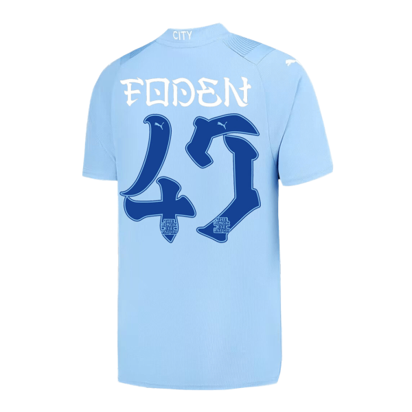 Foden 47 Manchester City Japanese Tour Printing Home Jersey 2023 24