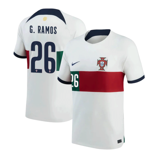 G Ramos 26 Portugal Away Jersey World Cup 2022