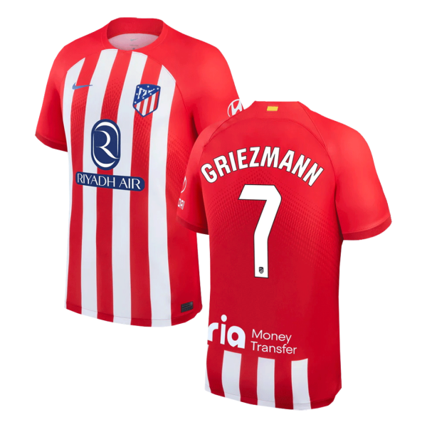 Griezmann 7 Atletico Madrid Home Soccer Jersey 2023 24