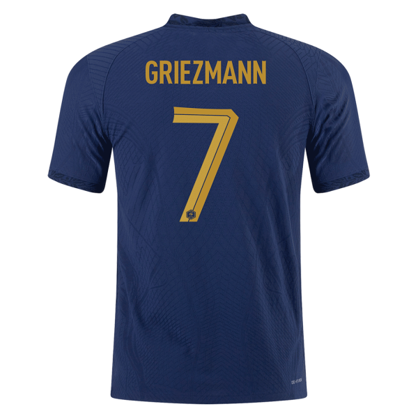 Griezmann 7 France Home Authentic Jersey World Cup 2022