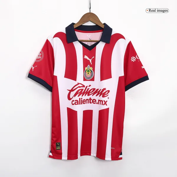 Gold Chicharito 14 Chivas Home Soccer Jersey 2023 24 3