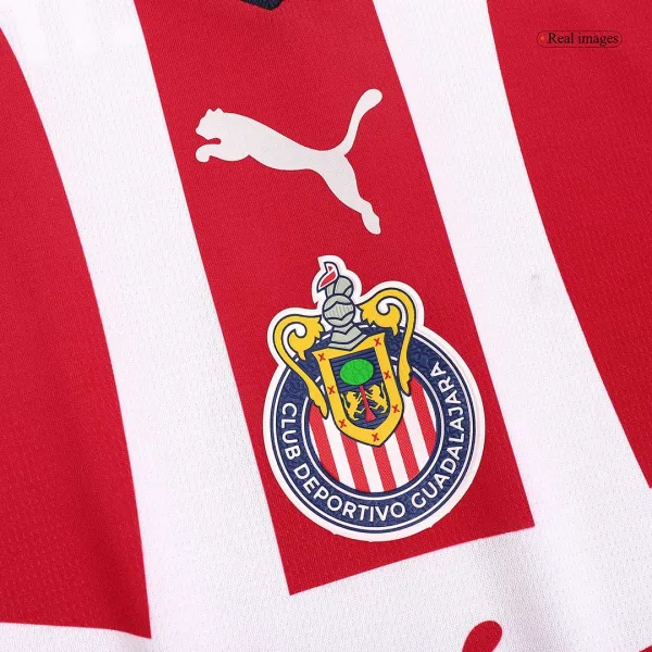 Gold Chicharito 14 Chivas Home Soccer Jersey 2023 24 7