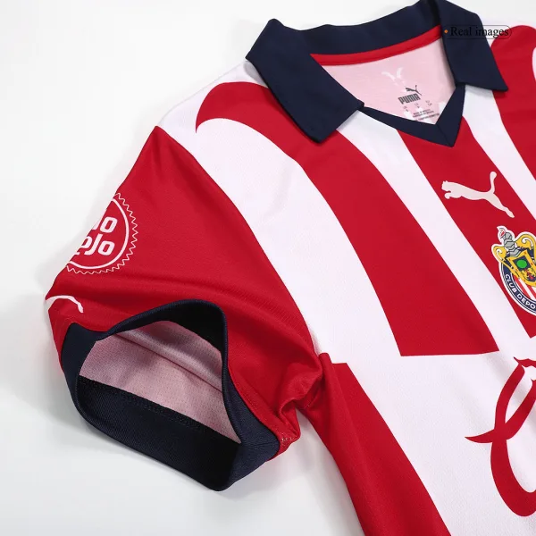 Gold Chicharito 14 Chivas Home Soccer Jersey 2023 24 8