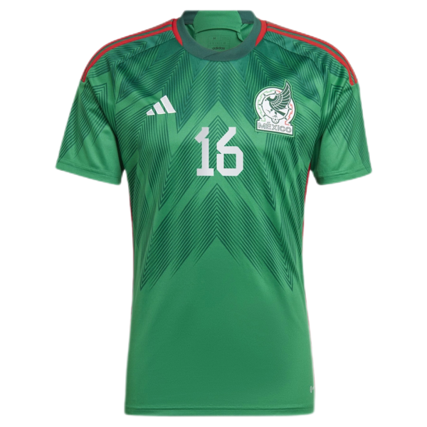 H Herrera 16 Mexico Home Jersey World Cup 2022 1