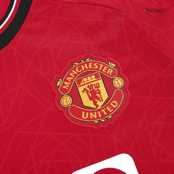 H Jlund 11 Manchester United Home Soccer Jersey 2023 24 10