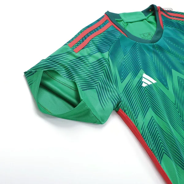 H Lozano 22 Mexico Home Jersey World Cup 2022 4