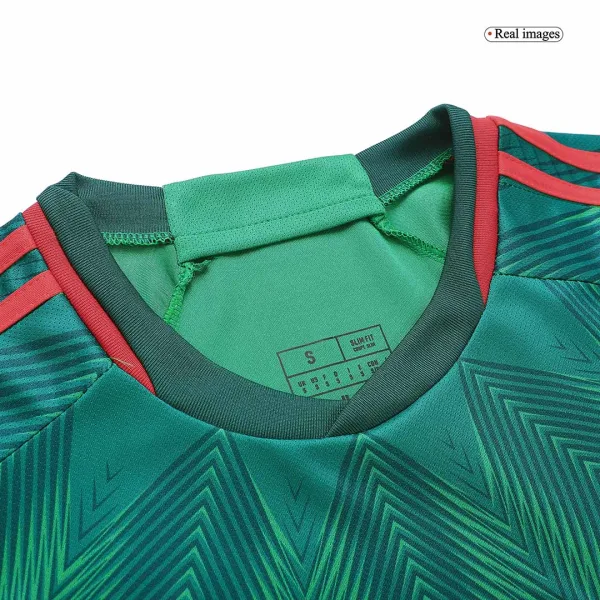 H Lozano 22 Mexico Home Jersey World Cup 2022 5