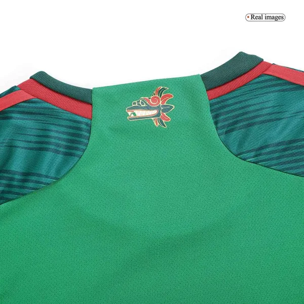 H Lozano 22 Mexico Home Jersey World Cup 2022 7