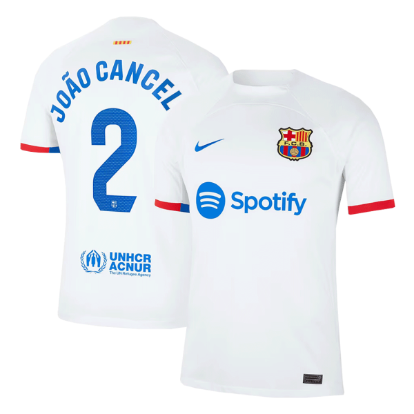 Jo O Cancelo 2 Barcelona Away Soccer Jersey 2023 24