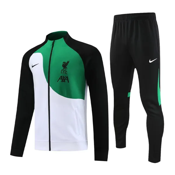 Liverpool Jacket Tracksuit 2023 24 Black White Green 2