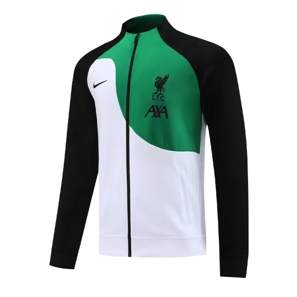 Liverpool Jacket Tracksuit 2023 24 Black White Green 7