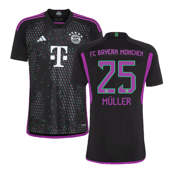 M Ller 25 Bayern Munich Away Soccer Jersey 2023 24