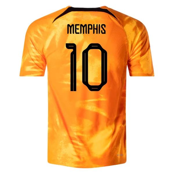 Memphis 10 Netherlands Home Jersey World Cup 2022