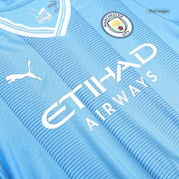 Manchester City Home Authentic Jersey 2023 24 7