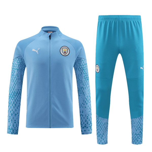 Manchester City Jacket Tracksuit 2023 24 Blue