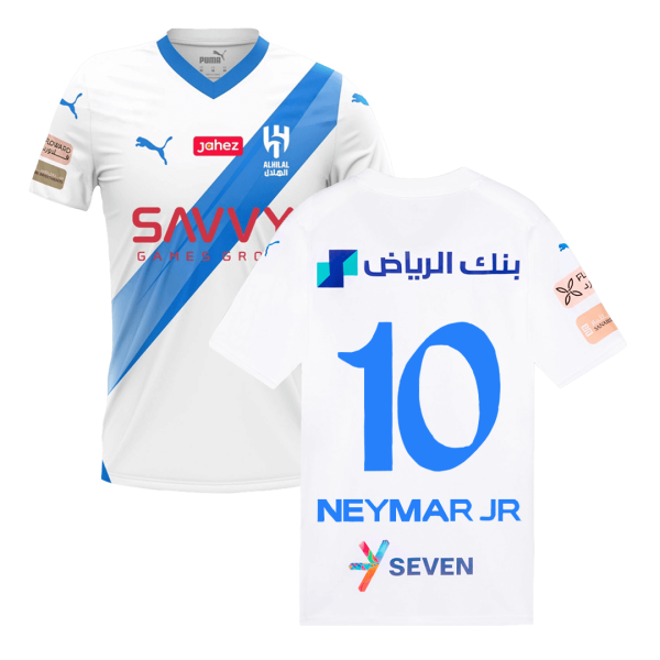 Neymar 10 Al Hilal Sfc Away Soccer Jersey 2023 24